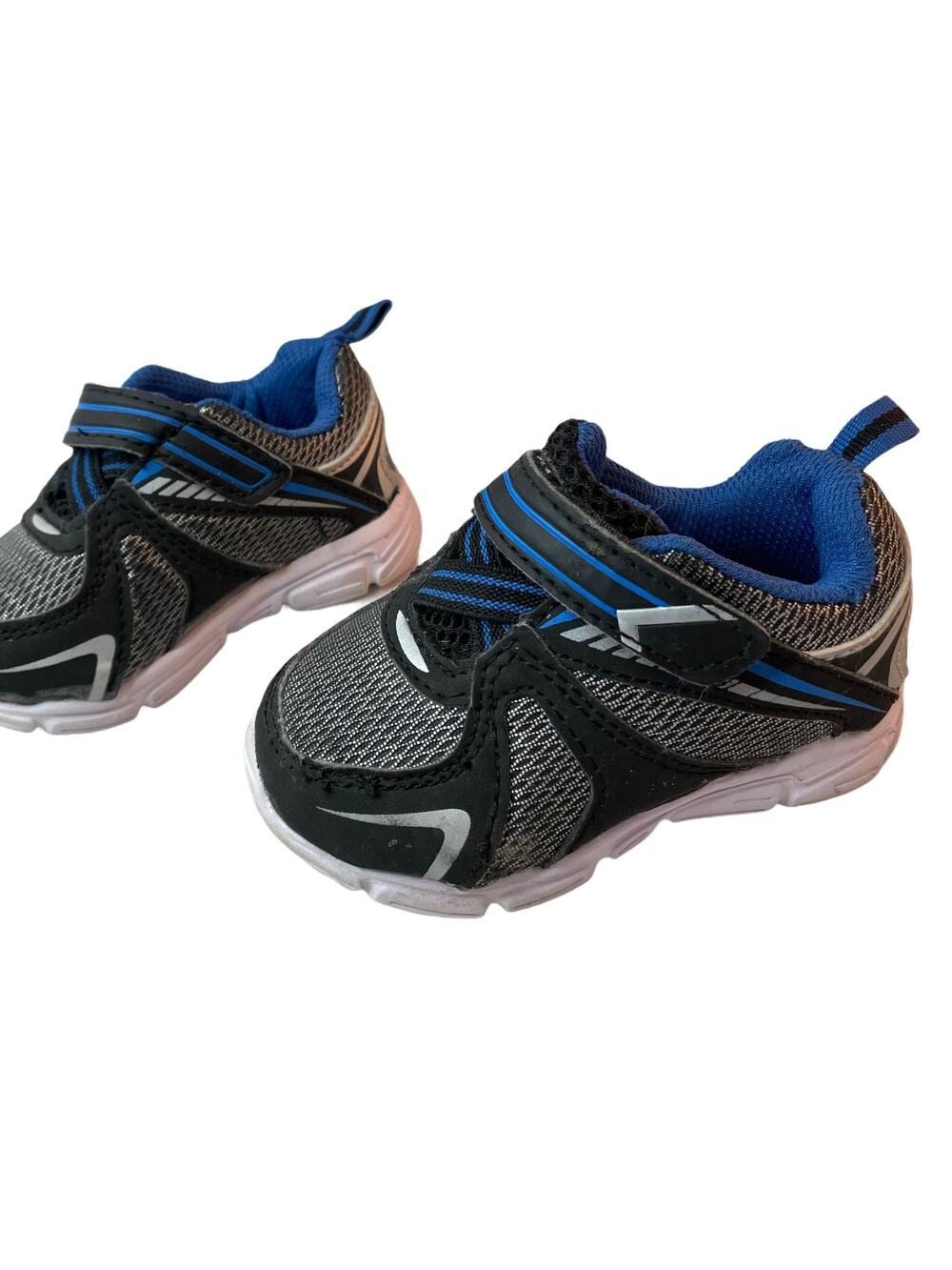 Garanimals Sneakers Infant size 3  black  UNISEX BLACK & SILVER shoes